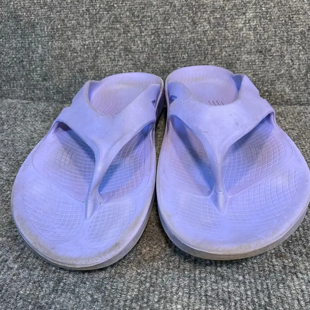 OOFOS Ooriginal Purple Flip Flop Thong Sport Recovery Sandals Mens 11 Womens 13